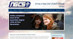 Desktop Screenshot of newgenerationschool.org